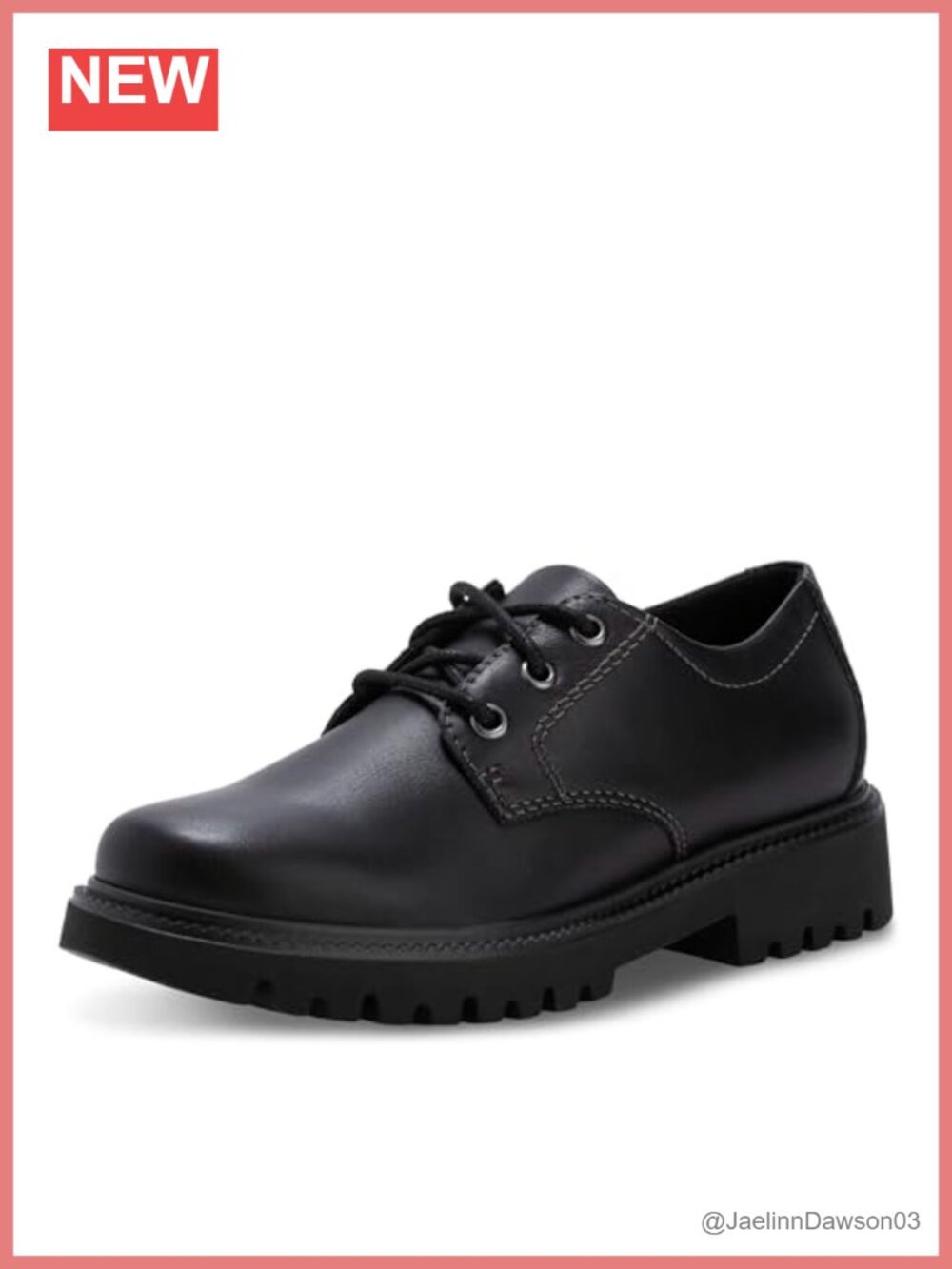 Women's Oxford Shoes Lace-Up Block Heel Comfortable Casual